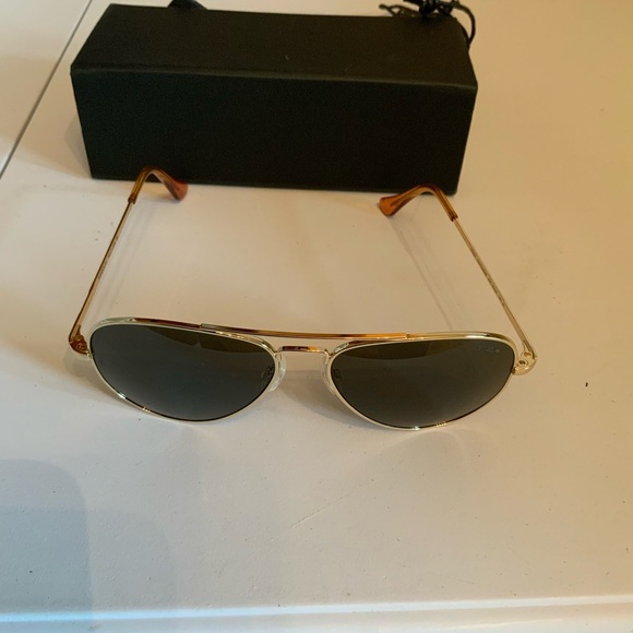 Randolph 23K Gold Aviator Sunglasses - Picture 3 of 6